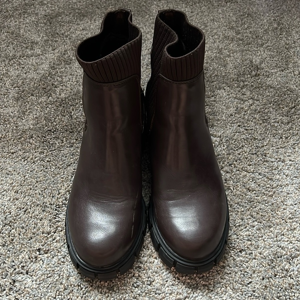 Brown ankle boots
